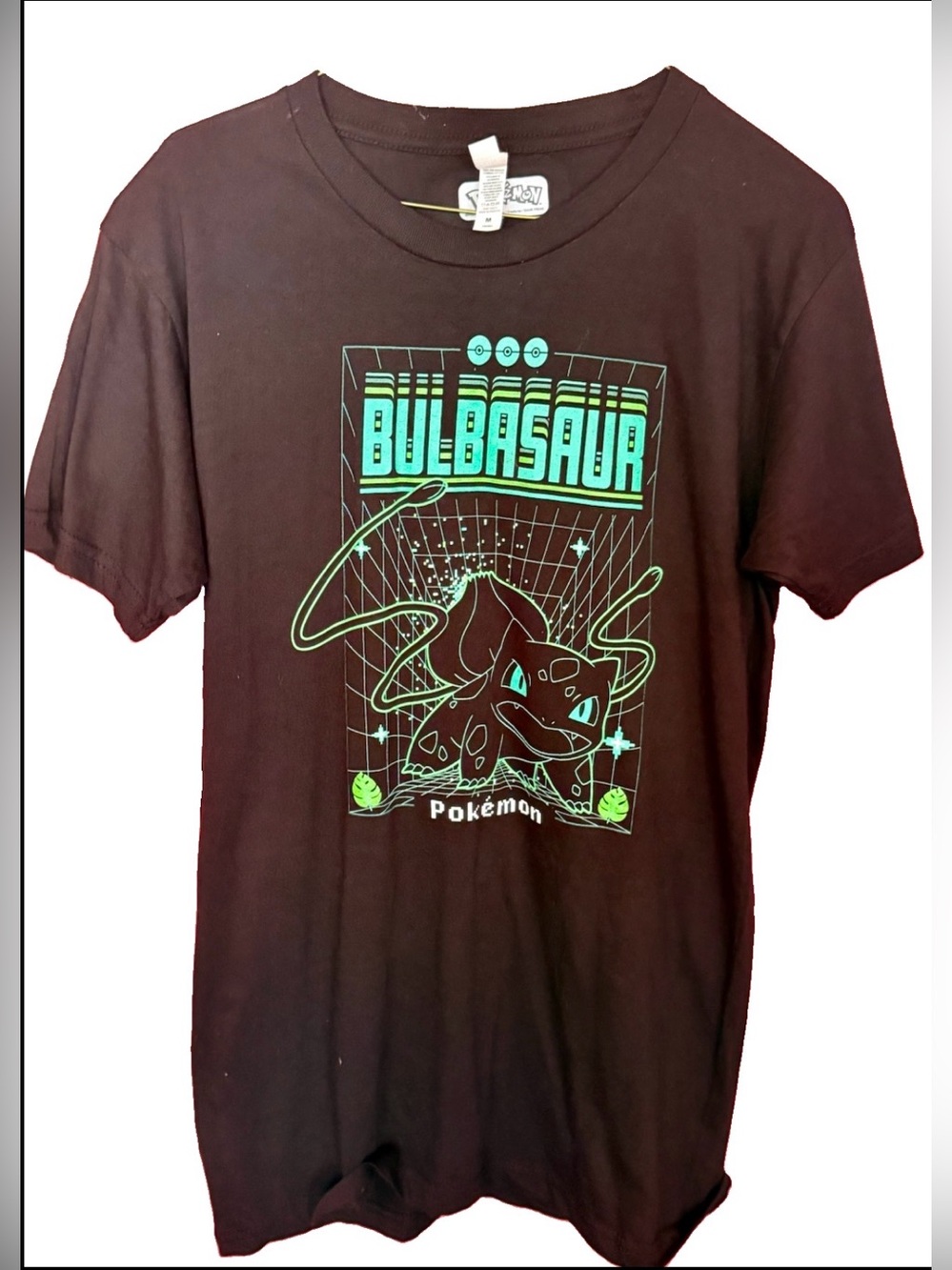 Pokemon Bulbasaur Graphic T-Shirt Black Men’s Medium
